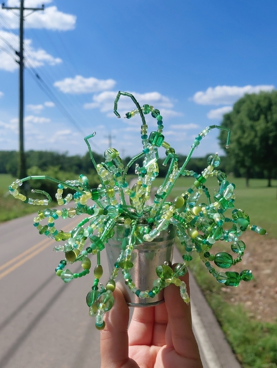 Hand Crafted Other - Handcrafted Beaded Plant